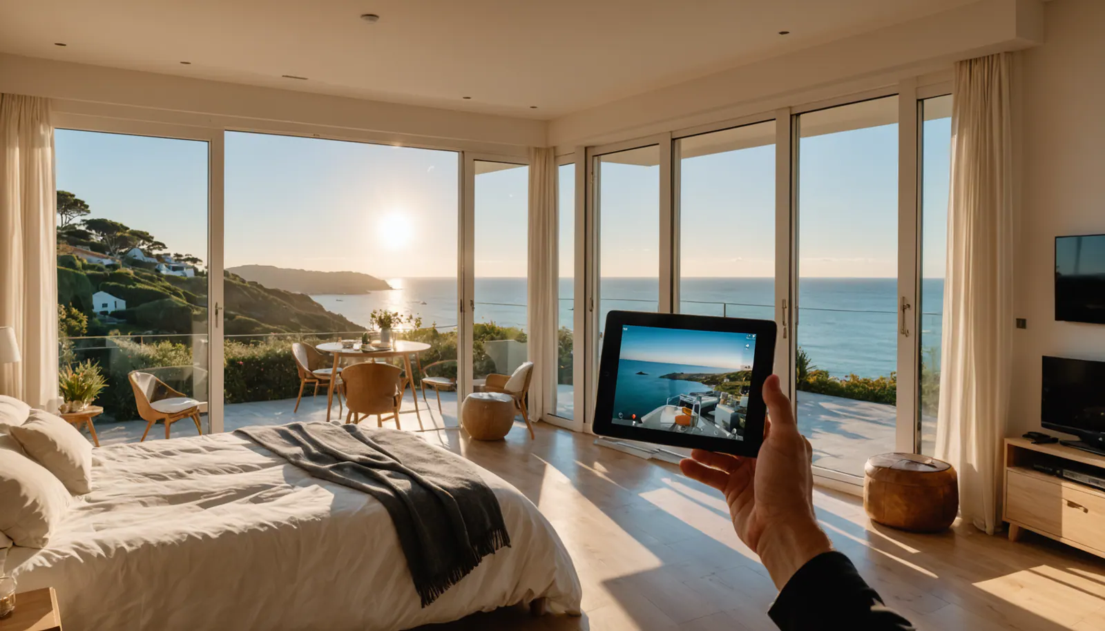 Photographie professionnelle de visite virtuelle 360° pour location Airbnb Côte d'Opale
